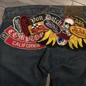 Von Dutch patchwork jeans size 24